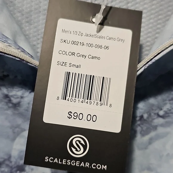 Scales Camo 1/2 Zip Pullover Shirt‎ Size Small NWT - Picture 3 of 9